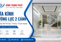 Cửa Kính Cường Lực 2 Cánh – Giải Pháp Mặt Tiền Đẹp, Thoáng Và Chuyên Nghiệp