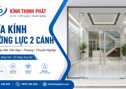Cửa Kính Cường Lực 2 Cánh – Giải Pháp Mặt Tiền Đẹp, Thoáng Và Chuyên Nghiệp