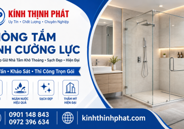 Phòng Tắm Kính Cường Lực – Giải Pháp Giữ Nhà Tắm Khô Thoáng, Sạch Đẹp Và Hiện Đại