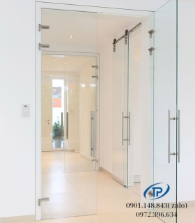 Cửa kính cường lực 10 ly mở 1 cánh
