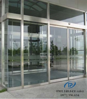 Cửa kính mặt tiền cửa kính tự động trượt mẫu 14