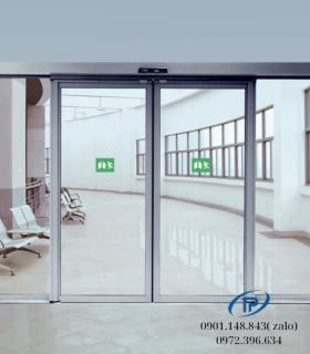 Cửa kính mặt tiền cửa kính tự động trượt - Mẫu 06