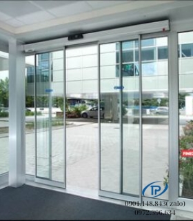 Cửa kính mặt tiền cửa kính tự động trượt - Mẫu 05
