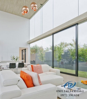  Vách kính cường lực ngăn phòng - Mẫu 32