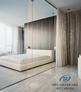  Vách kính cường lực ngăn phòng - Mẫu 29