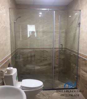 Vách ngăn phòng tắm cửa lùa trượt - Mẫu 15