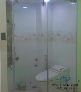 Vách ngăn phòng tắm cửa lùa trượt - Mẫu 05