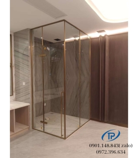 Vách ngăn phòng tắm cửa mở bản lề - Mẫu 20