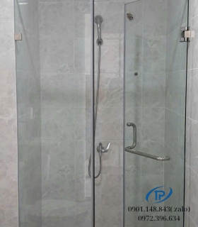 Vách ngăn phòng tắm cửa mở bản lề - Mẫu 06