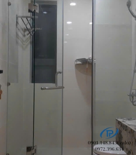 Vách ngăn phòng tắm cửa mở bản lề - Mẫu 12